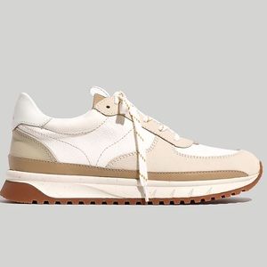 Madewell Kickoff Trainer Sneakers in Antique Cream Multi leather - Size 9